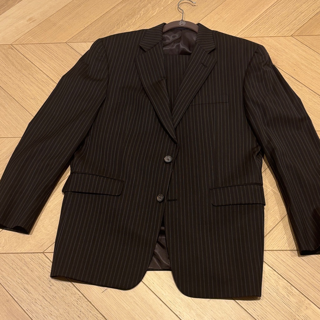 Burberry London Men’s Brown Pinstripe Men's Blazer 40r